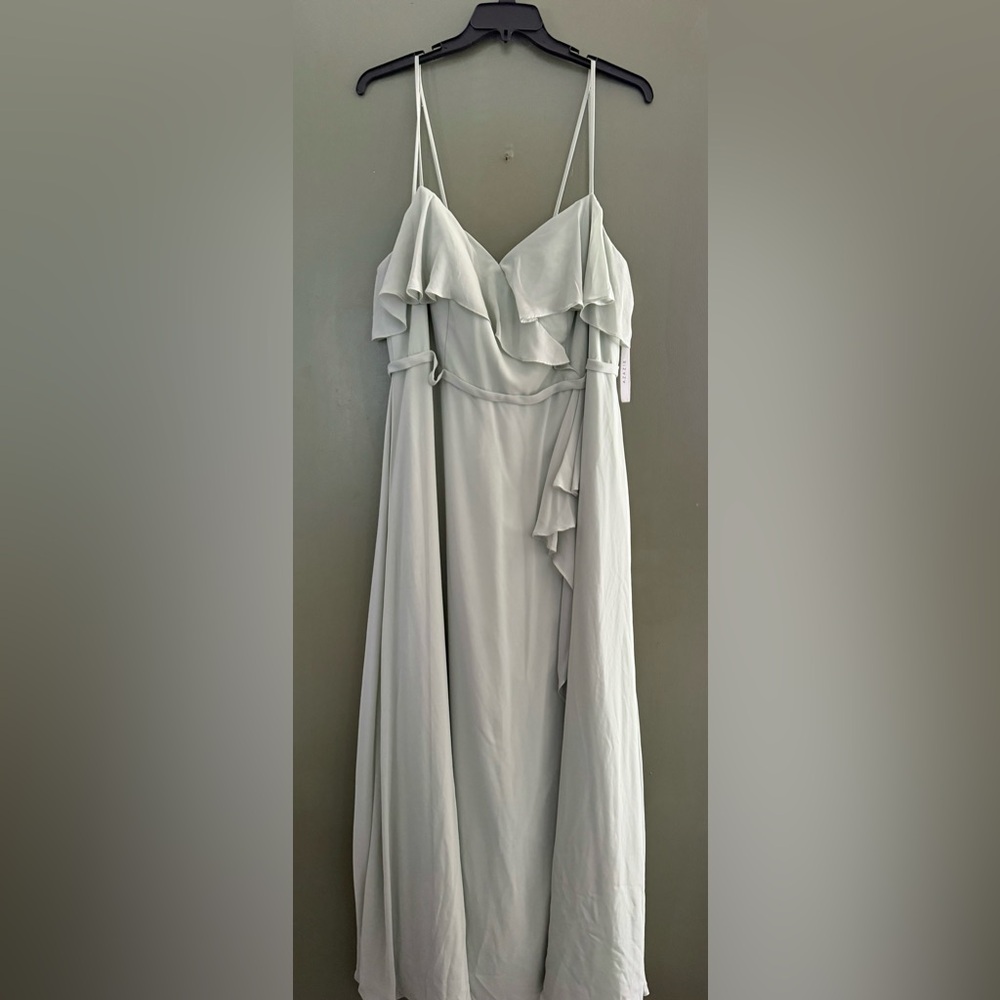 Azazie Maxi Dress in color Dusty Sage